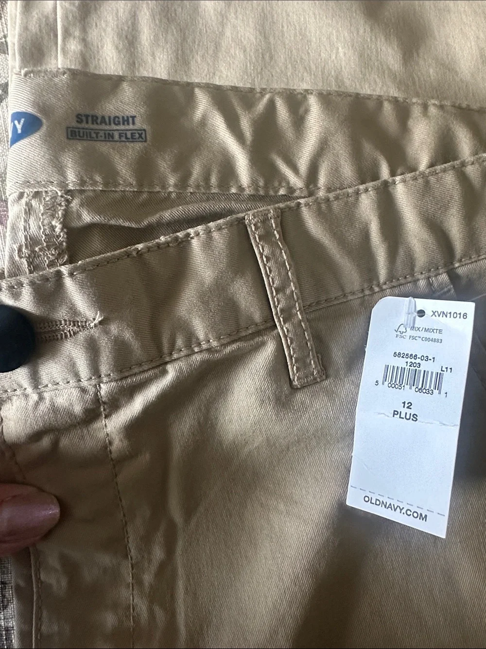 Old Navy Kids Built in Flex Trouser Pants - Black, Light Gray(2), Tan lot of 4